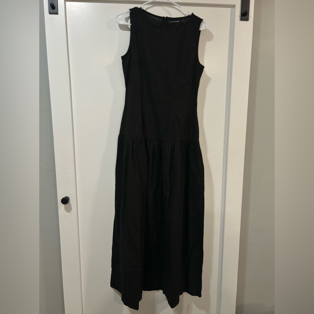 PrettyLittleThing Black Drop Waist Dress